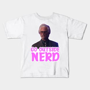 GO OUTSIDE NERD Kids T-Shirt